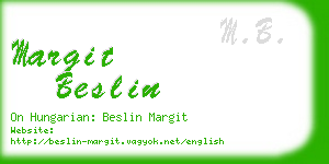 margit beslin business card